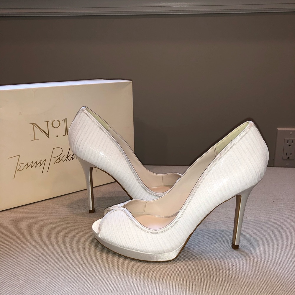 Jenny Packham Peep Toe Bridal Wedding Pump 7